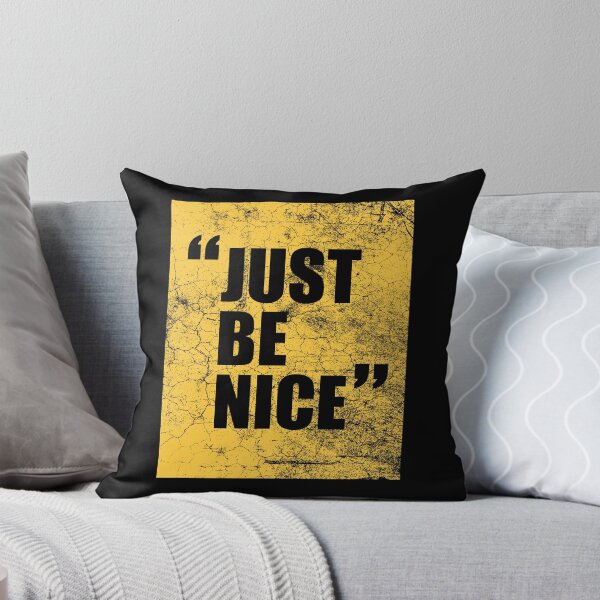 Item preview, Grunge Style Quote Art - "Just Be Nice" designed and sold by RuyaFab.