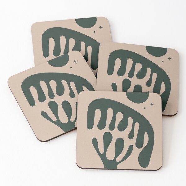 Item preview, Copy of Mid Century Abstract Floral Shapes designed and sold by technicolorable_art.