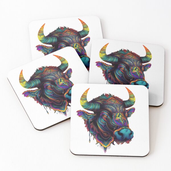 Item preview, Bison Popart 4 designed and sold by Toms Tee.