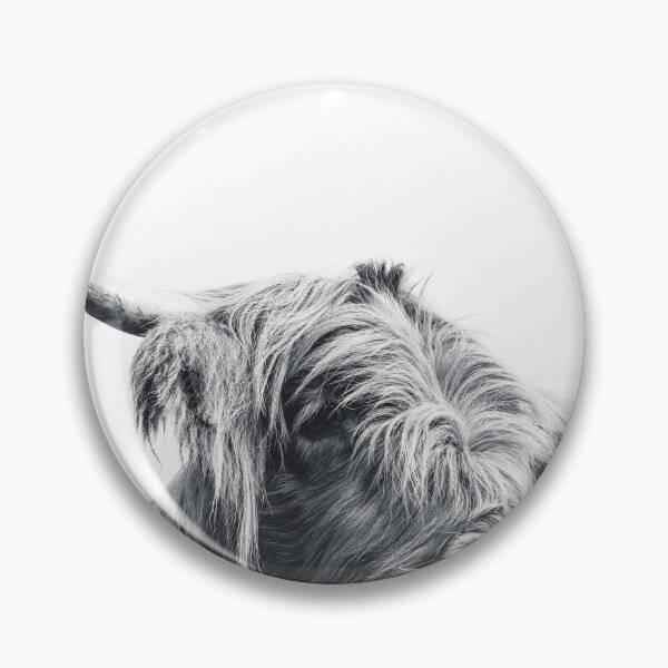 Item preview, Majestic Highland cow black and white designed and sold by Patrik Lovrin.