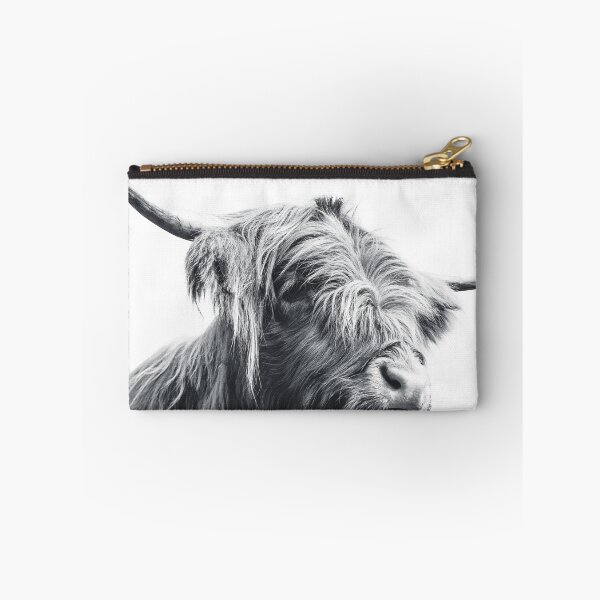 Item preview, Majestic Highland cow black and white designed and sold by Patrik Lovrin.