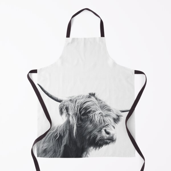Item preview, Majestic Highland cow black and white designed and sold by Patrik Lovrin.