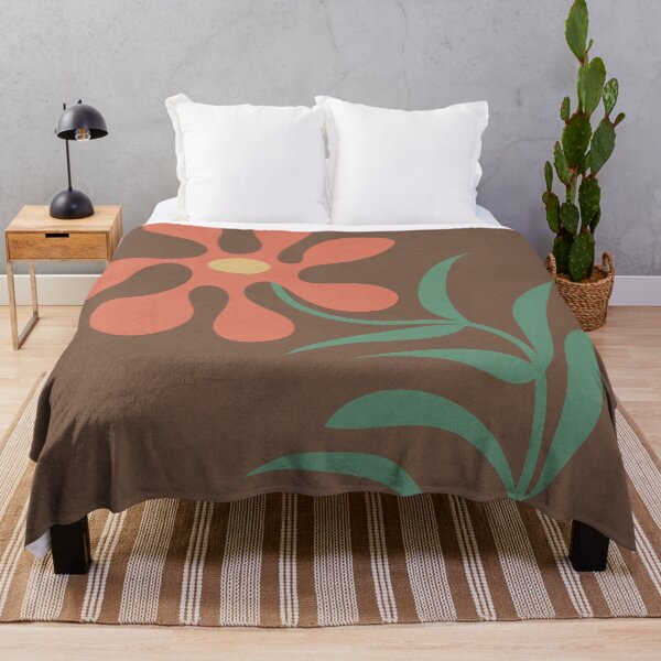 Item preview, Contemporary Floral Garden Design, Brown Tones designed and sold by technicolorable_art.