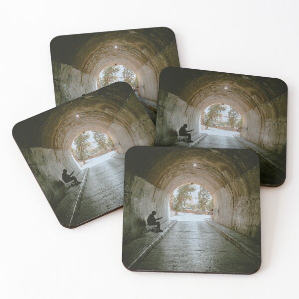Item preview, Man playing guitar in a tunnel designed and sold by Karun Antony.