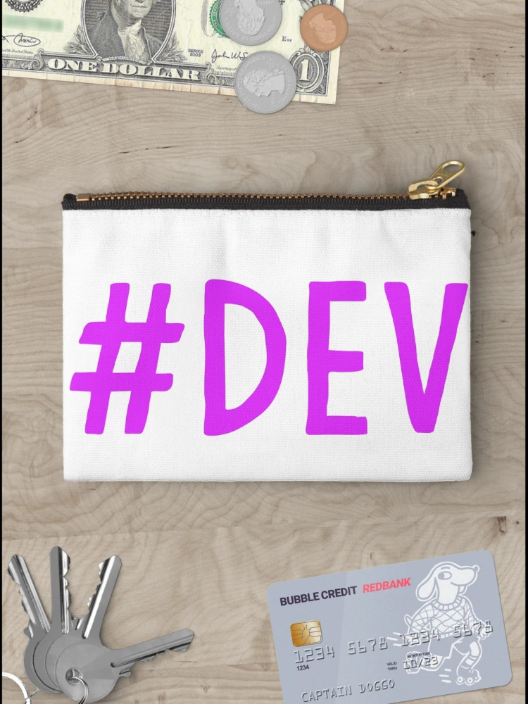 Thumbnail 3 of 4, Zipper Pouch, Coding Queens > #DEV designed and sold by codingqueens.