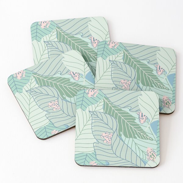 Item preview, Frog Seafoam Tropical Oasis designed and sold by latheandquill.