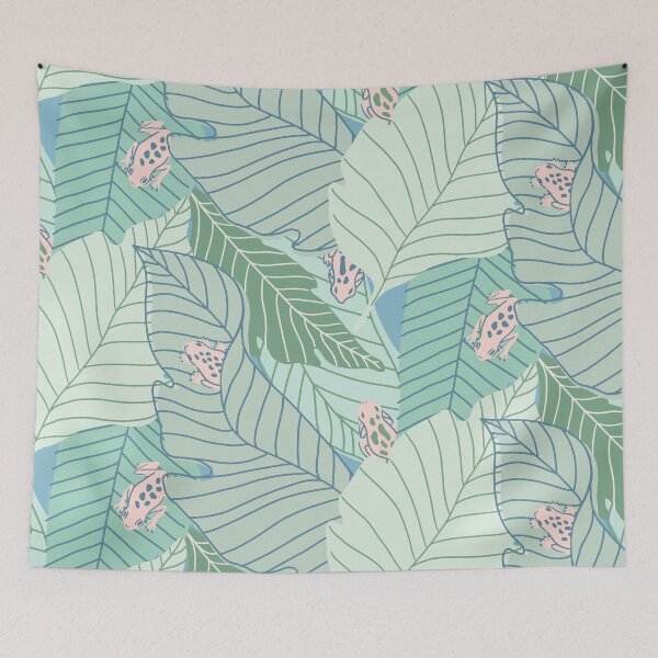 Item preview, Frog Seafoam Tropical Oasis designed and sold by latheandquill.
