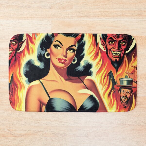 Item preview, Retro Devil Woman designed and sold by PulpVintage.
