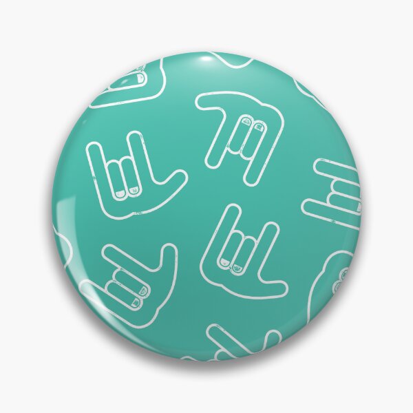 Item preview, I love you ! - ASL - teal designed and sold by littlearrow.