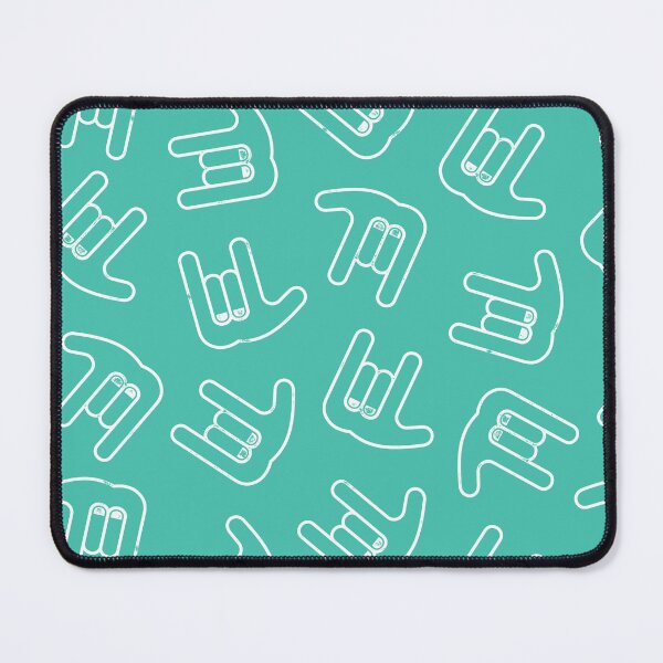 Item preview, I love you ! - ASL - teal designed and sold by littlearrow.