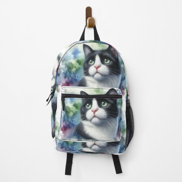 Item preview, “Catmosphere Blooms”: Because this cat is on a celestial adventure. designed and sold by Dominika Farkašová.