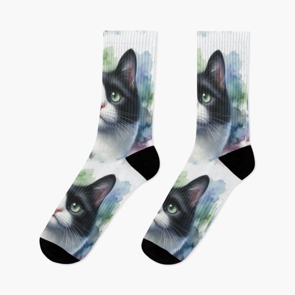 Item preview, “Catmosphere Blooms”: Because this cat is on a celestial adventure. designed and sold by Dominika Farkašová.