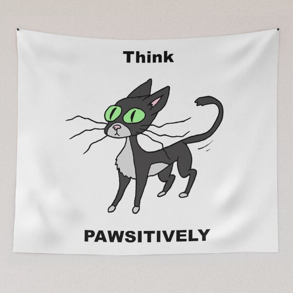 Item preview, Think Pawsitively designed and sold by CattapanComics.