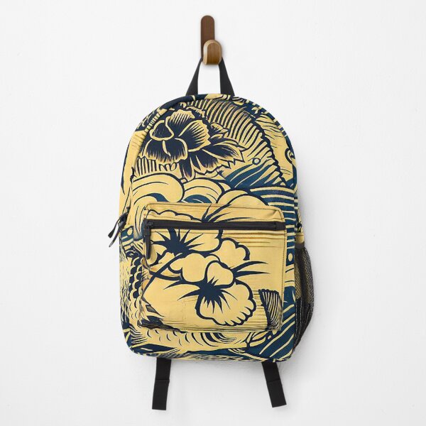 Item preview, Japanese Woodblock Three Carp Jumping Out Of Water designed and sold by EdgyEdgeArt.
