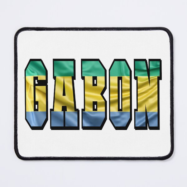 Item preview, Gabon Country Flag Typography designed and sold by TravelWish.