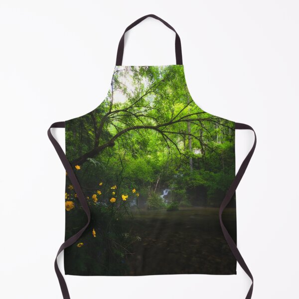 Artikelvorschau, Zauberhafter Wald mit gelben Blumen und Wasserfall entworfen und verkauft von Patrik Lovrin.