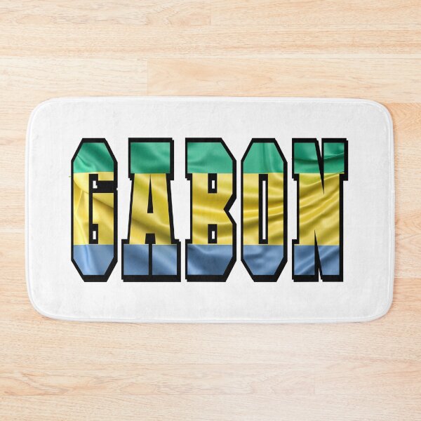 Item preview, Gabon Country Flag Typography designed and sold by TravelWish.