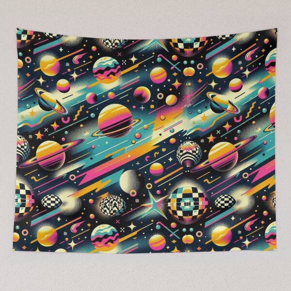 Item preview, space pattern designed and sold by TEEJAMBOREE.