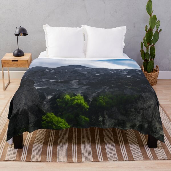Item preview, Sun lit green forest beneath the mountains designed and sold by Patrik Lovrin.