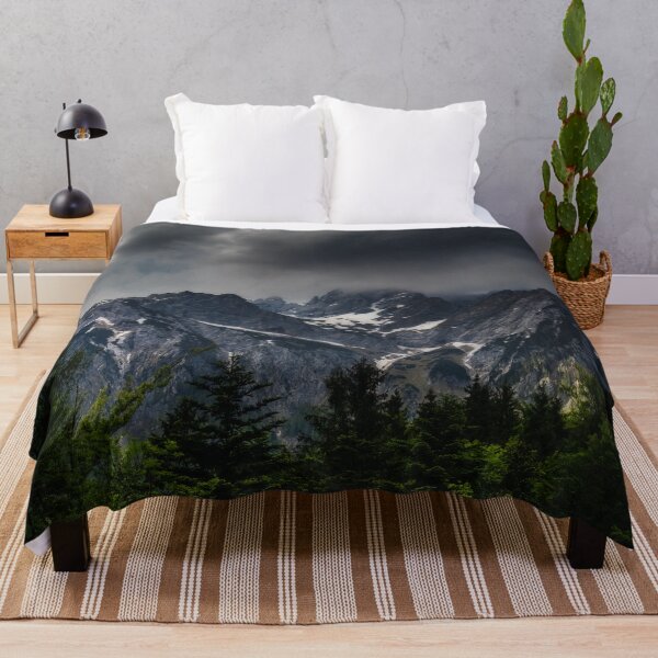 Item preview, Stormy skies above mountains and spring forest designed and sold by Patrik Lovrin.