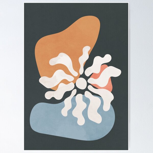Item preview, Scandinavian Botanical, Abstract Shapes Flower designed and sold by technicolorable_art.