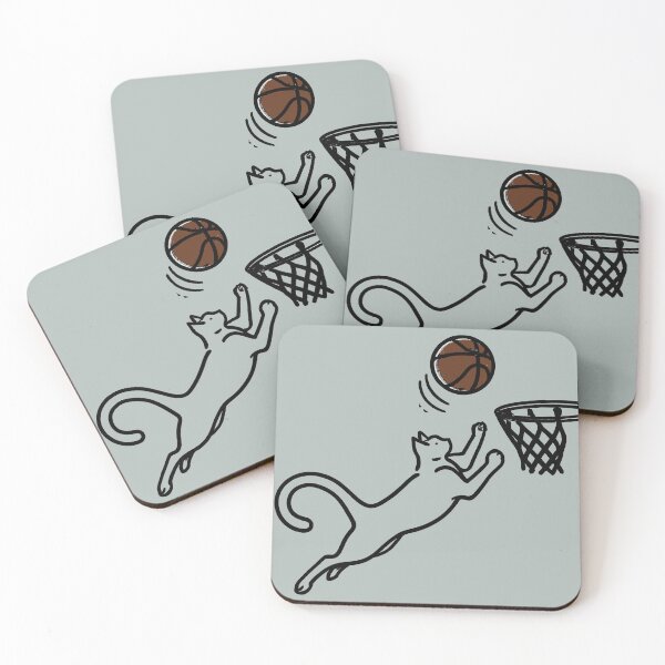 Item preview, Slam dunk cat designed and sold by Feline Rockstars.