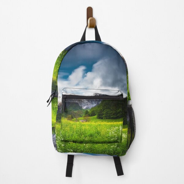 Item preview, Spring flower field under mountain Krn designed and sold by Patrik Lovrin.