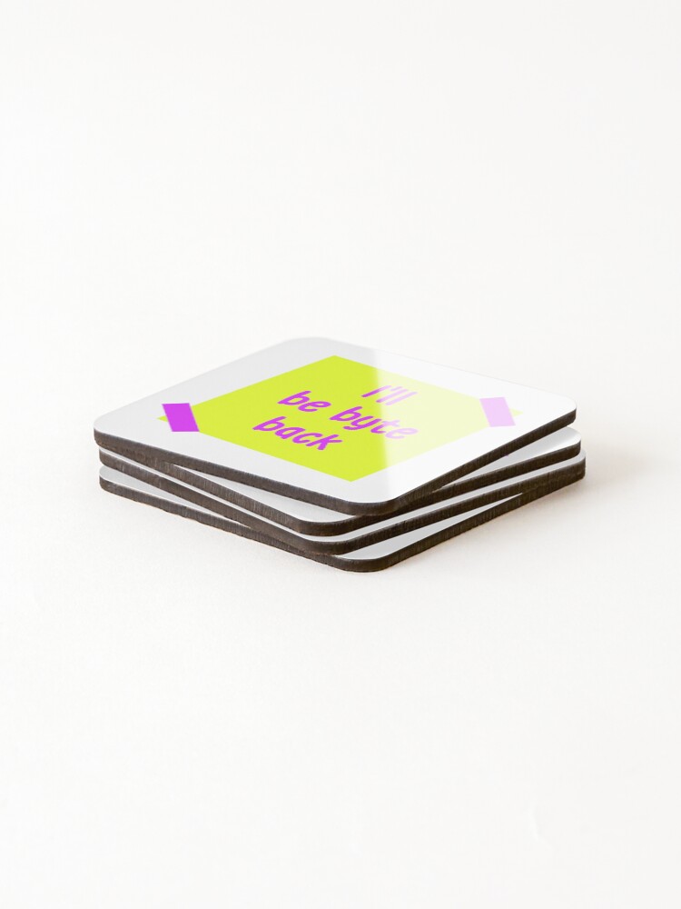Thumbnail 4 of 5, Coasters (Set of 4), Coding Queens > Sticky Note Style designed and sold by codingqueens.