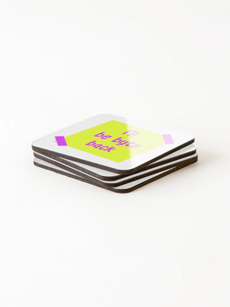 Thumbnail 4 of 5, Coasters (Set of 4), Coding Queens > Sticky Note Style designed and sold by codingqueens.