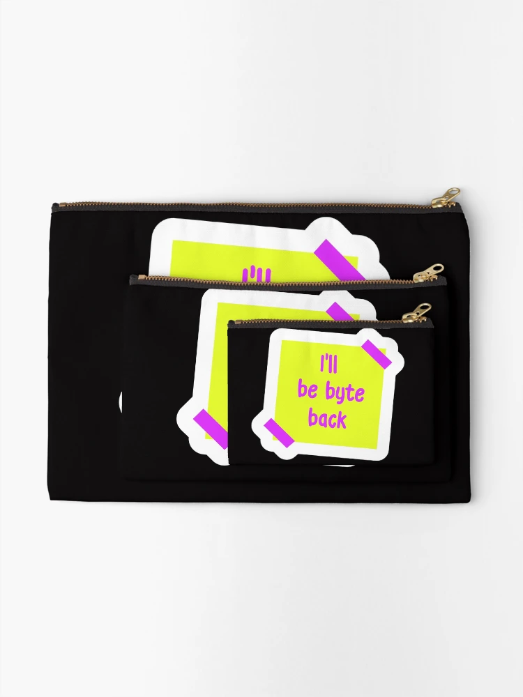 Thumbnail 2 of 4, Zipper Pouch, Coding Queens > Sticky Note Style designed and sold by codingqueens.