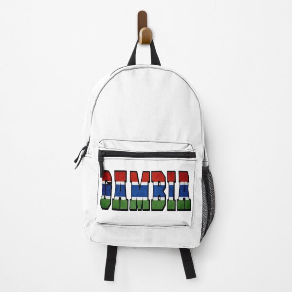 Item preview, Gambia Country Flag Typography designed and sold by TravelWish.