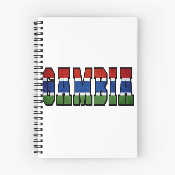 Item preview, Gambia Country Flag Typography designed and sold by TravelWish.