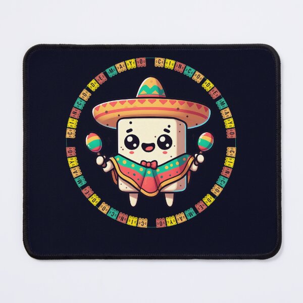 Item preview, Cute Fiesta Tofu, Vegan Mexican Cinco de Mayo Party Fun designed and sold by GreenSlate.