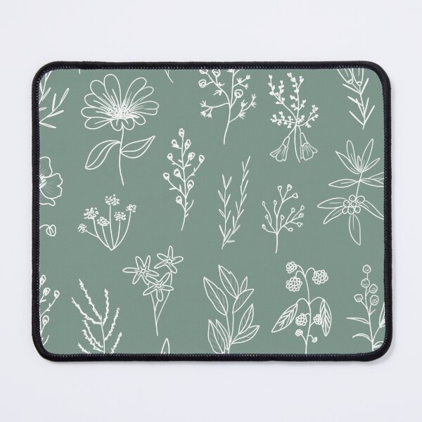 Item preview, Patagonian Wildflowers Pattern - Sage Green designed and sold by Anis Illustration.