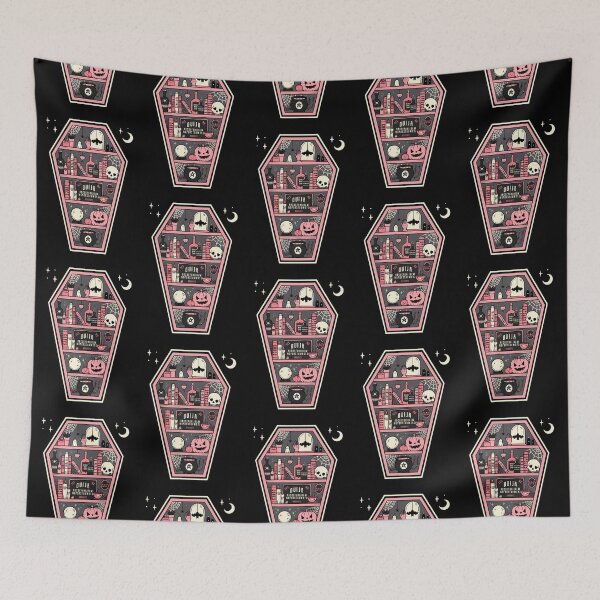 Item preview, Coffin Shelf // Spooky Cute Witchy Art, Gothic Art designed and sold by Wendy-Stephens.