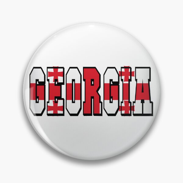 Item preview, Georgia Country Flag Typography designed and sold by TravelWish.