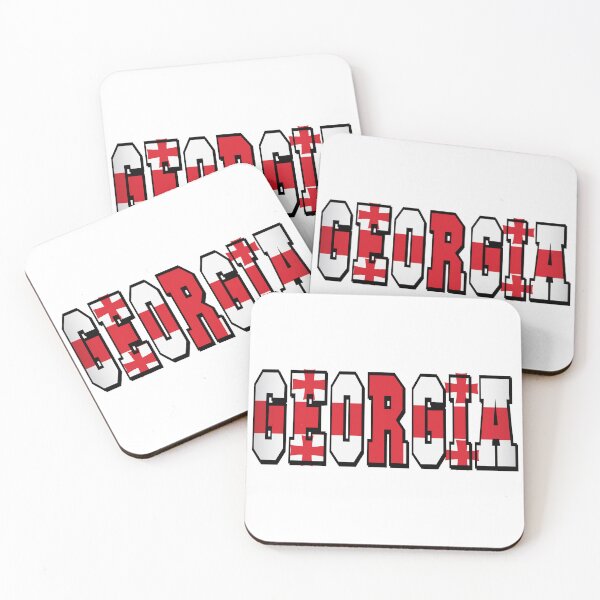 Item preview, Georgia Country Flag Typography designed and sold by TravelWish.