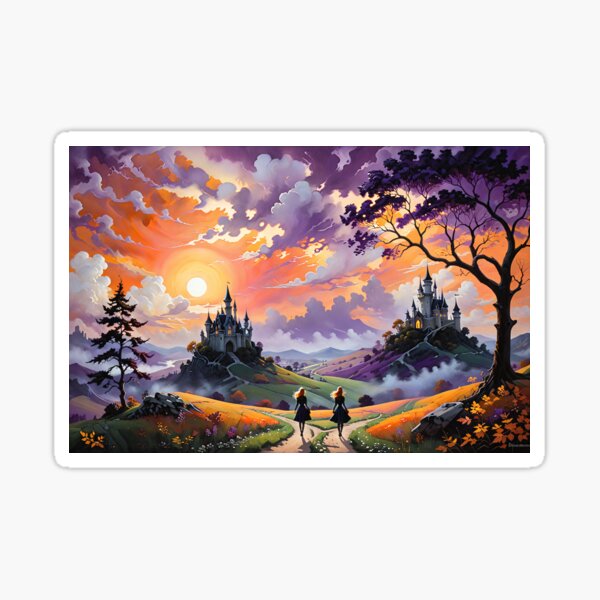 A Journey Through Dreamy Abstraction Sticker