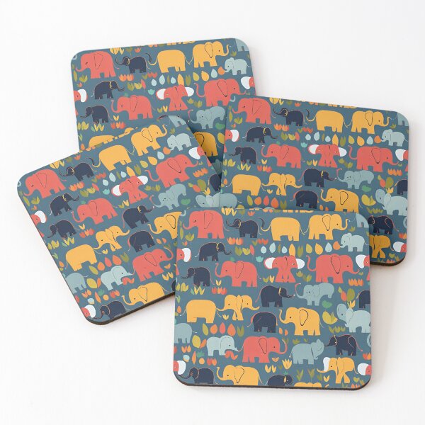 Item preview, Happy little elephants designed and sold by artworkpro2024.