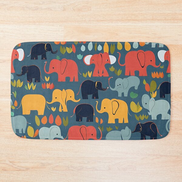 Item preview, Happy little elephants designed and sold by artworkpro2024.