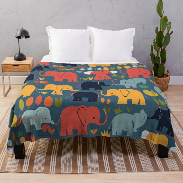 Item preview, Happy little elephants designed and sold by artworkpro2024.