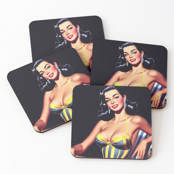 Artikelvorschau, Retro-Sommer-Pin-up entworfen und verkauft von PulpVintage.