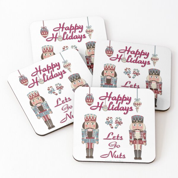 Item preview, Christmas Nutcracker Happy Holiday Lets Go Nuts designed and sold by Lee Hiller Designs.