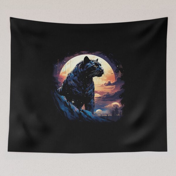 Item preview, Dark Panther On The Moon designed and sold by ValueOfArt.