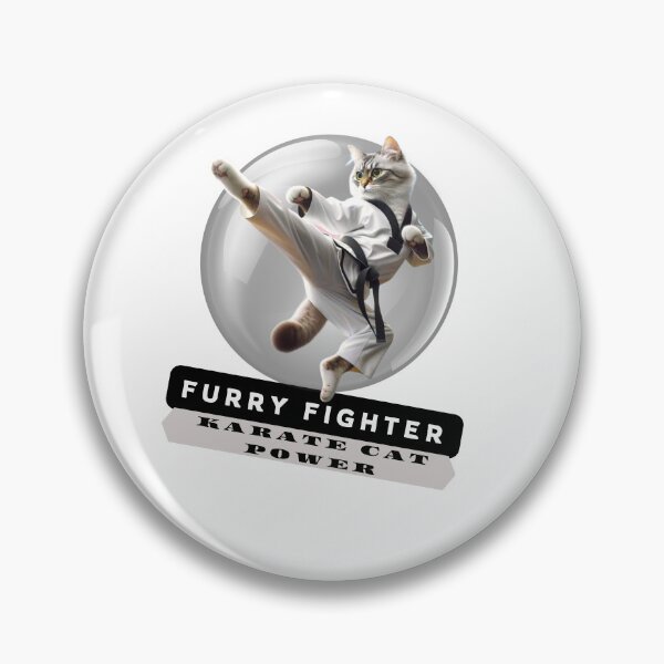 Item preview, Furry Fighter: Karate Cat Power designed and sold by Hungry-Murphy.
