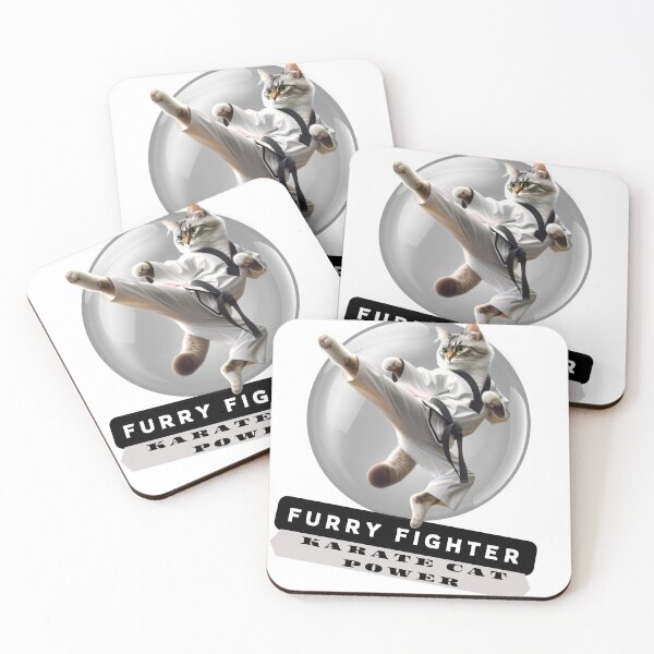 Item preview, Furry Fighter: Karate Cat Power designed and sold by Hungry-Murphy.