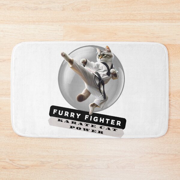 Item preview, Furry Fighter: Karate Cat Power designed and sold by Hungry-Murphy.