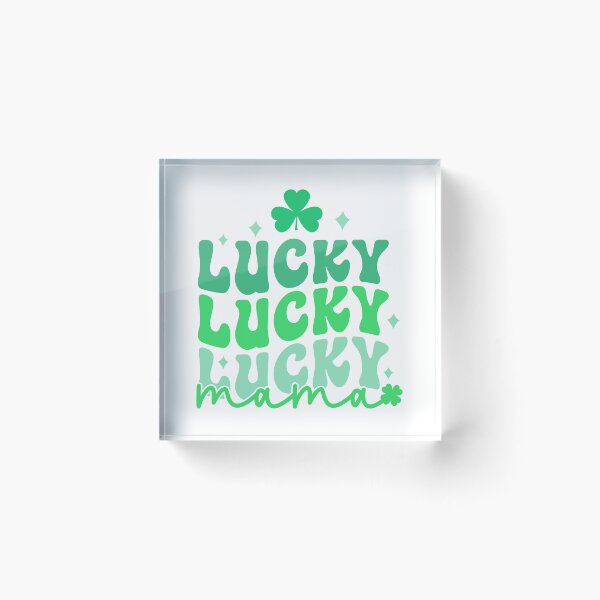 Artikelvorschau, Lucky Lucky Lucky Mama, Mommy Lucky, St. Patricks Day entworfen und verkauft von BotunPeony.