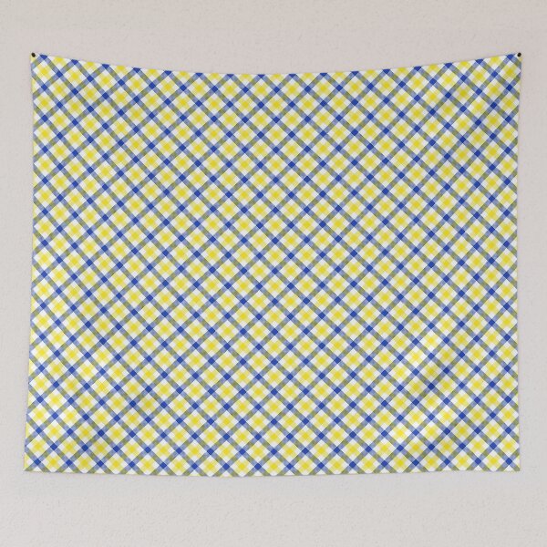 Item preview, Patten a cuadros en amarillo y azul. designed and sold by WilliamSRamsey.