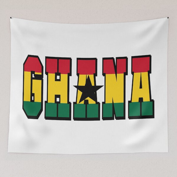 Item preview, Ghana Country Flag Typography designed and sold by TravelWish.